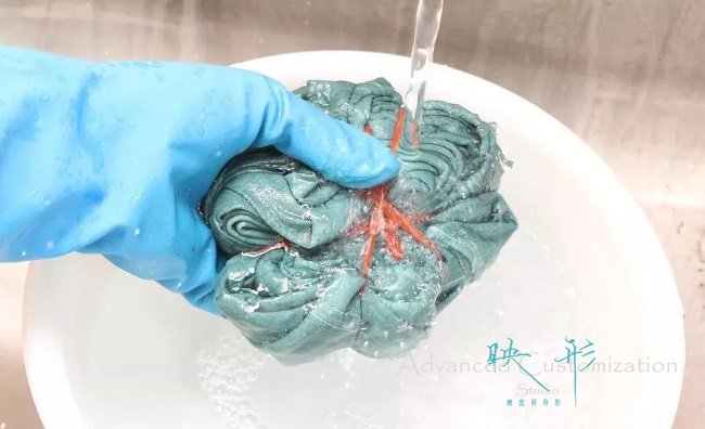 冲洗,扎染教程,映形高级定制,映形